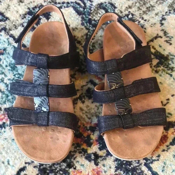 Vionic Shoes - VIONIC Amber Adjustable Sandals Navy